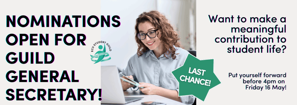 Last Chance to Nominate for Guild General Secretary!