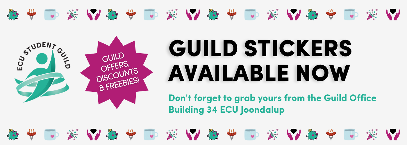 Guild stickers available banner